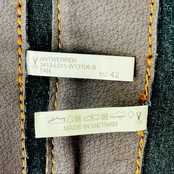 📌SOLD📌 BUSSOLA STYLE ANTWERPEN TAN LEATHER TALL BOOTS - Picture 12 of 16